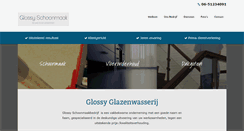 Desktop Screenshot of glossyschoonmaak-glazenwasserij.nl